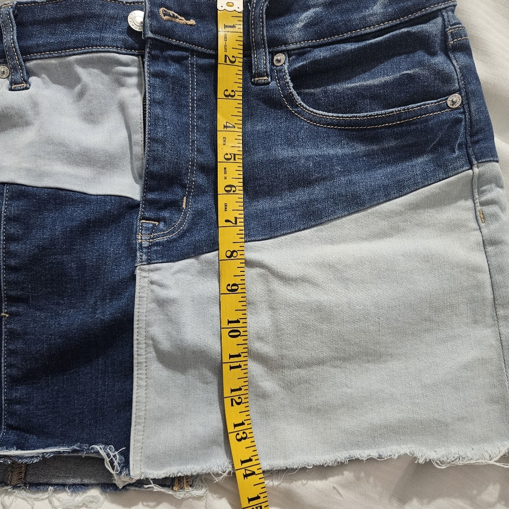 American Eagle Denim Mini Skirt sz 14 - Picture 5 of 8